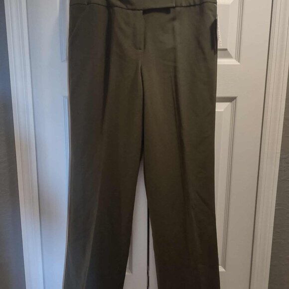 Signature By Larry Levine Olive Stretch Women's Sz 8 NWT - Picture 2 of 4